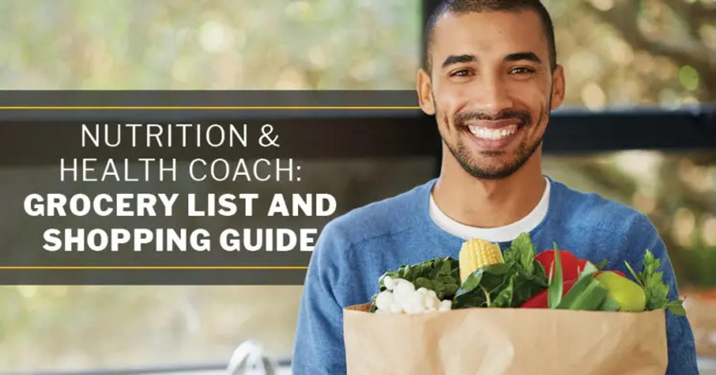 ISSA, International Sports Sciences Association, Certified Personal Trainer, ISSAonline, Nutrition & Health Coach: Grocery List and Shopping Guide