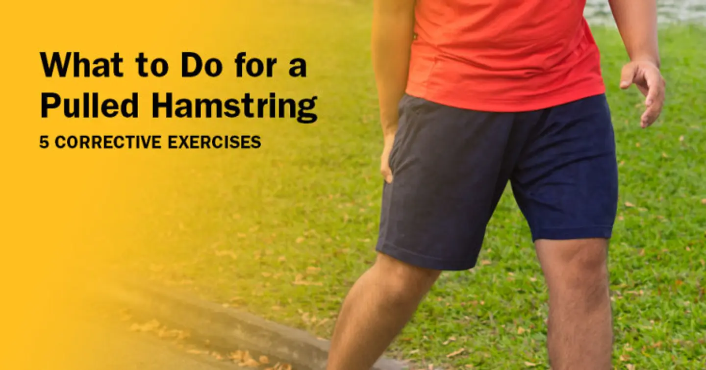 A pulled hamstring can be incredibly painful. Here are a few exercises that can help, as well as when you should see a doctor for your hamstring injury.