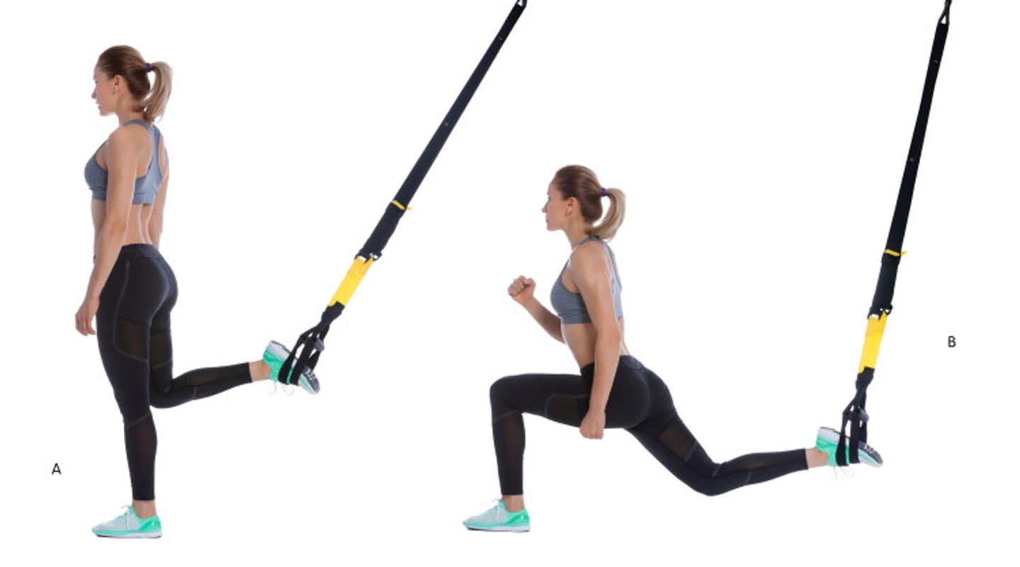 ISSA, International Sports Sciences Association, Certified Personal Trainer, ISSAonline, ISSA x TRX: Best TRX Exercises to Enhance Your Training Reverse Lunge 2