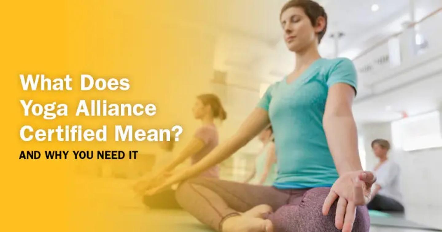 What Does Yoga Alliance Certified Mean? And Why You Need It