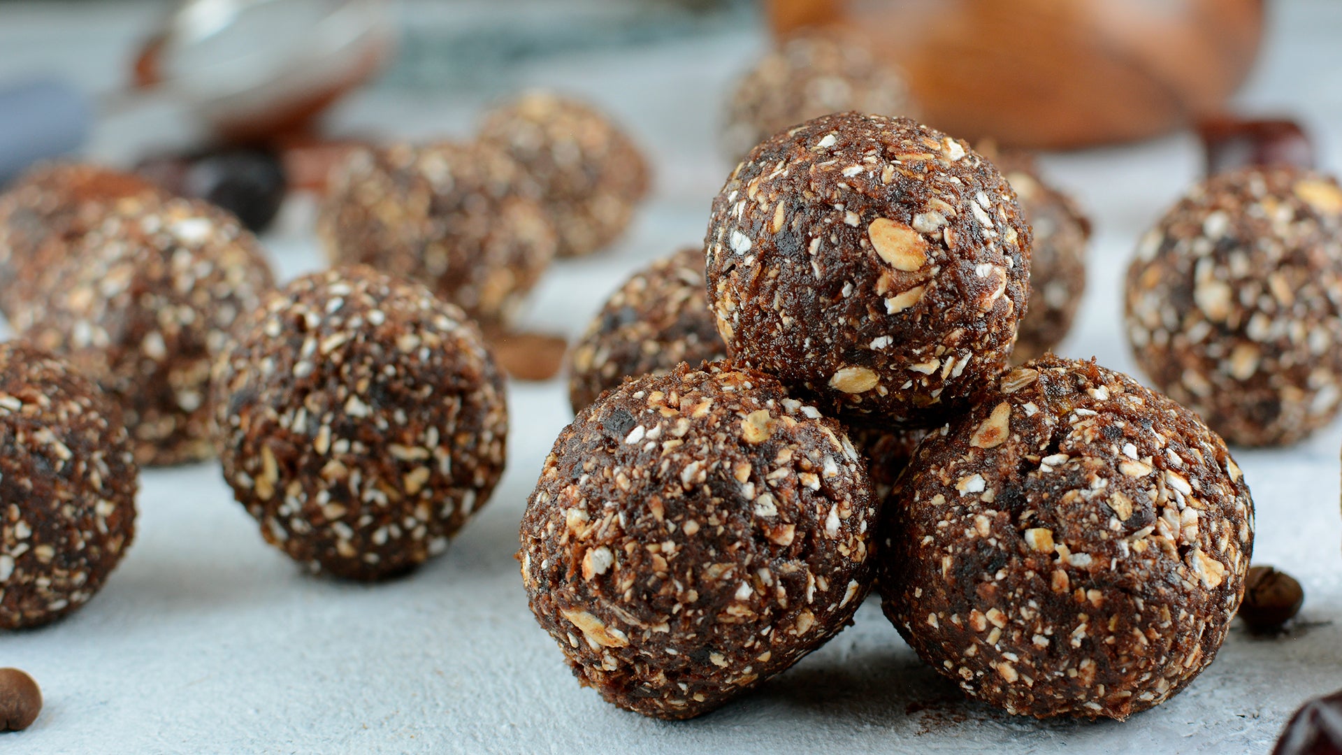 FXA | Refined Sugar-Free, No-Bake “Donut Holes” Recipe | Image